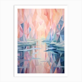 Water Geometric Abstract 1 Art Print