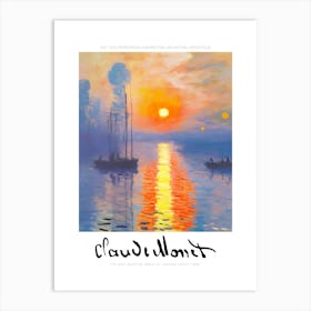 Sunset By Claude Monet Art Print