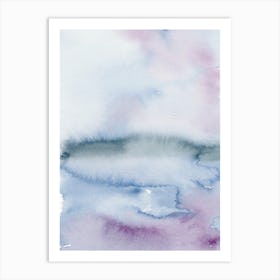 Lilac Lake 1 Landscape Art Print