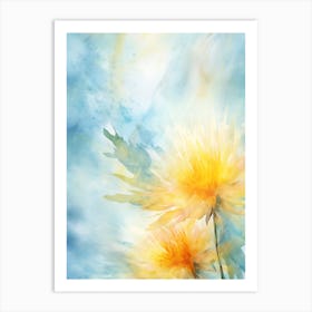 Watercolor Flowers 1 Art Print