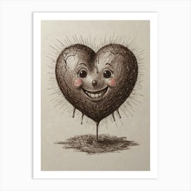 Heart Of Gold 8 Art Print