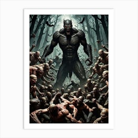 Demon In The Woods Art Print