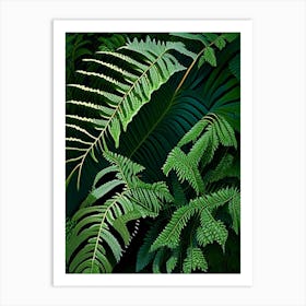 Scaly Cloak Fern Vibrant Art Print