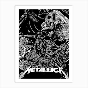 Metallica - Skeleton Art Print