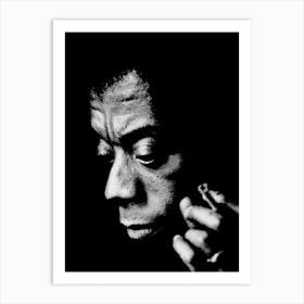 James Baldwin Line Art Illustration Art Print