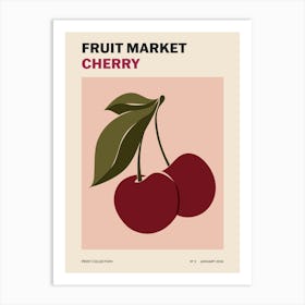 Fruit Market No. 3 Cherry Art Print