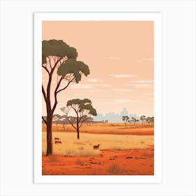 Australia 1 Travel Illustration Art Print