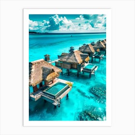 Bora Bora Resort Art Print