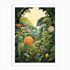 Shanghai Botanical Garden China Henri Rousseau Style 3 Art Print
