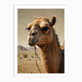 Camel In The Desert 1 Art Print