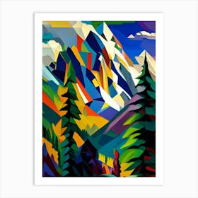 Grand Teton National Park United States Of America Cubo Futuristic Art Print