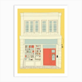 Instanbul The Book Nook Pastel Colours 2 Art Print