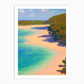 Coral Bay Beach Australia Monet Style Art Print