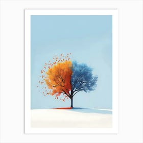 Abstract tree art Art Print