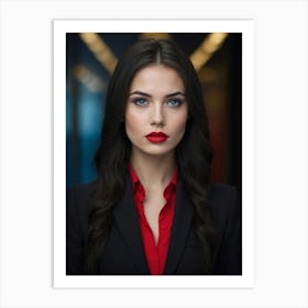 Portrait Of A Business Woman Art Print