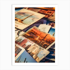 Postage Stamps 3 Art Print