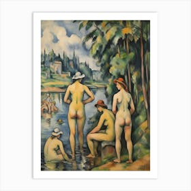 Nude Bathers Art Print