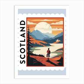 Scotland 2 Travel Stamp Poster Art Print