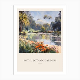 Royal Botanic Gardens Sydney Australia 2 Vintage Cezanne Inspired Poster Art Print