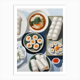 Asian Food 2 Art Print