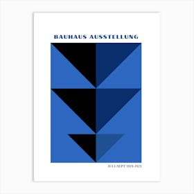 Bauhaus Blue Exhibition 24 Art Print