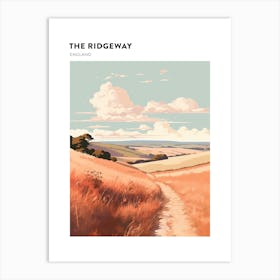 The Ridgeway England 2 Hiking Trail Landscape Poster Art Print