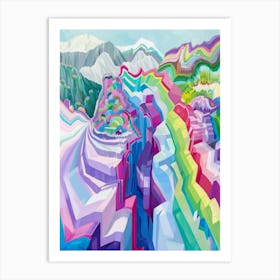 Rainbow Mountain Art Print