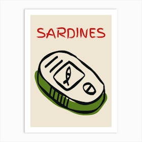 Sardines Poster Art Print