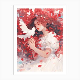 Dove and Peace Art Print