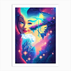 Fantasy Princess And The Frog Art Print