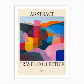 Abstract Travel Collection Poster Angola 5 Art Print