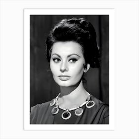 The Italian Actress Sophia Loren Art Print