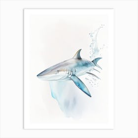 Cookiecutter Shark Watercolour Art Print