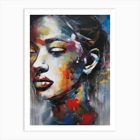 Woman'S Face 10 Art Print