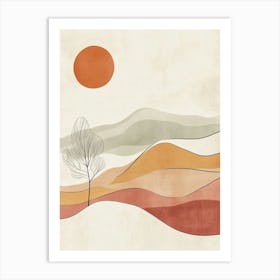 Abstract Landscape 1 Art Print