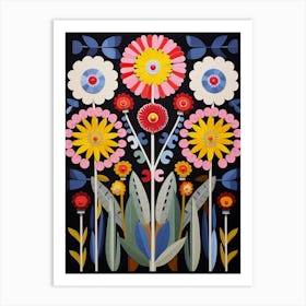 Flower Motif Painting Everlasting Flower 2 Art Print