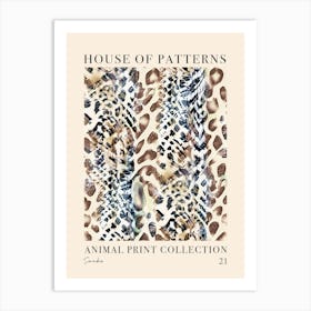 House Of Patterns Snake Animal Print Pattern 4 Art Print