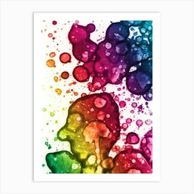 Alcohol Ink All Colors 2 Art Print