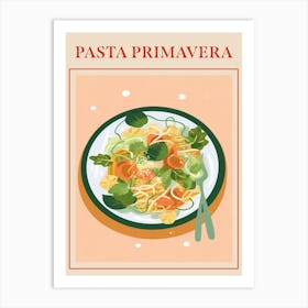 Pasta Primavera Italian Pasta Poster Art Print