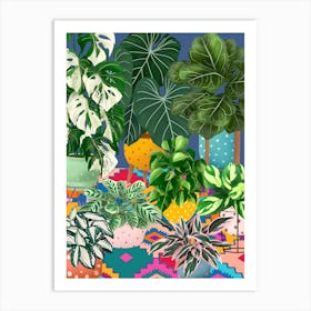 Colourful Plants Interior Art Print