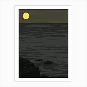 Sunset Over The Ocean 83 Art Print