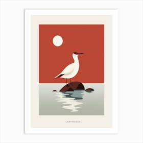 Minimalist Canvasback 1 Bird Poster Art Print