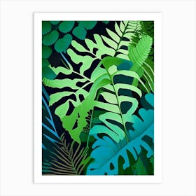 Sensitive Fern Vibrant Art Print