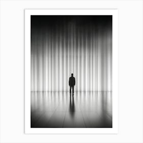 Man In A Dark Room Art Print