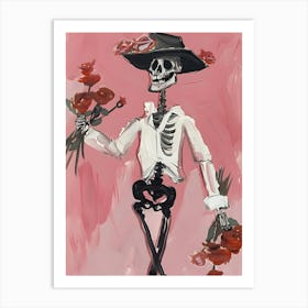 Day Of The Dead Skeleton Art Print