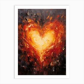 Heart Of Fire 3 Art Print