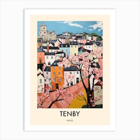 Tenby (Wales) Painting 3 Travel Poster Art Print
