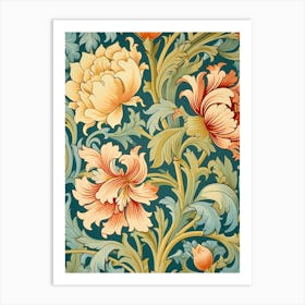 Floral Wallpaper Pattern 18 Art Print