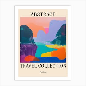 Abstract Travel Collection Poster Thailand 3 Art Print