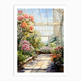 New York Botanical Garden Usa Watercolour 1  Art Print